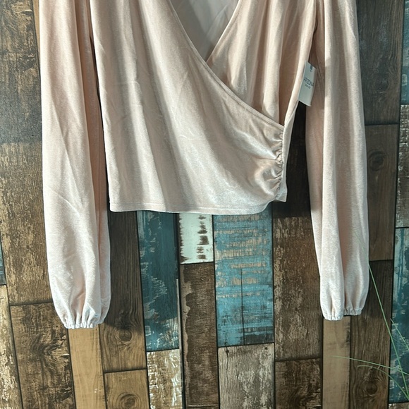 Arizona XS pink velour slimming top - Picture 3 of 10